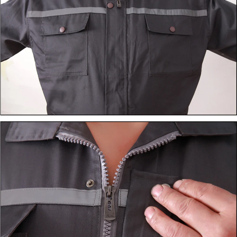 Ropa de trabajo holgada reflectante para hombres, traje de soldadura de seguridad, mecánico, reparación de automóviles, duradero, uniforme de