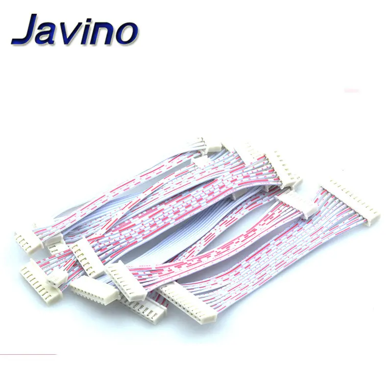 5Pcs JST 2.54mm Pitch Connector Cable XH2.54 Plug Line length 20/10CM Red and white 2P/3P/4P/5P/6P/7P/8P/9P/10P/11P/12P