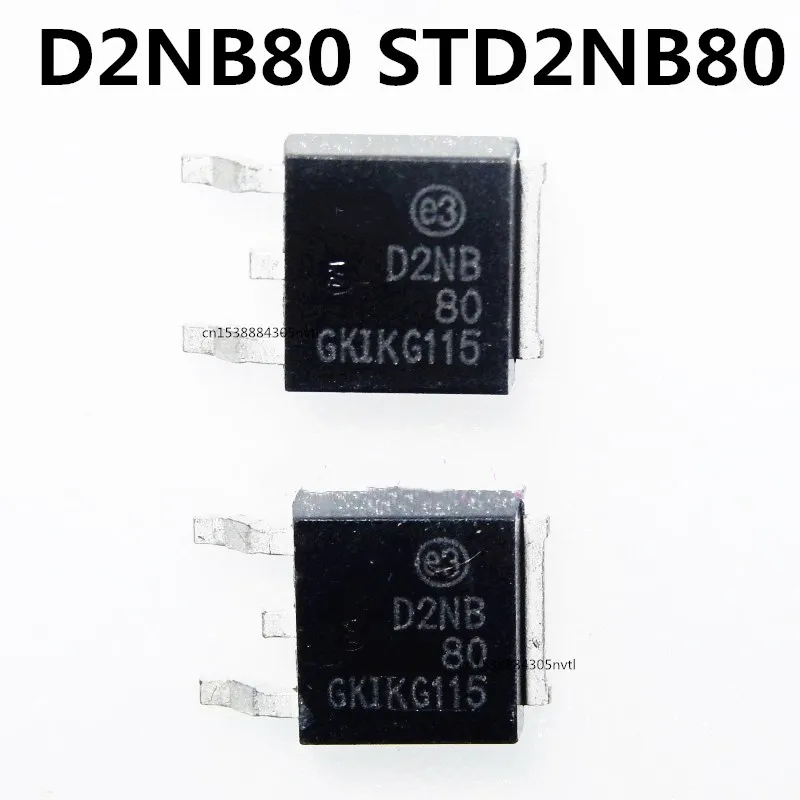 Original 10PCS/ D2NB80 STD2NB80 ZU-252 800V 1,9 A