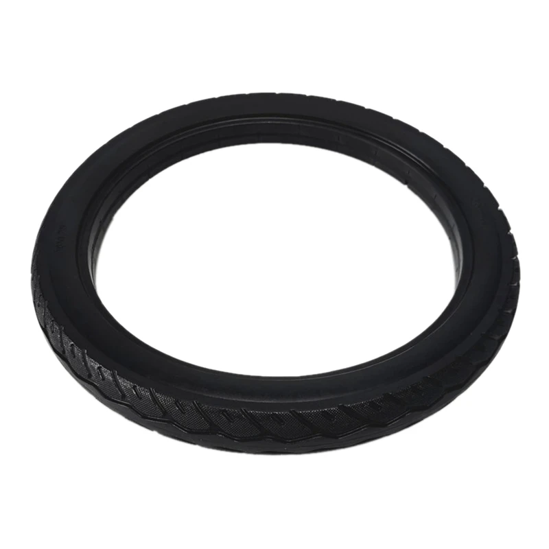 16 Inch 16 x 1.75 Bicycle Solid Tires Bicycle Bike Tires 16 x 1.75 Black Rubber Non-Slip Tires Cycling Tyre