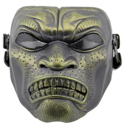 Sparta-mascarilla de malla metálica de cara completa, Máscara protectora de Paintball, Cráneo táctico militar, monstruo, para Halloween