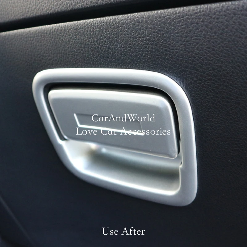 

For Trumpchi GS3 2017-2021 Co-pilot Storage Box Glove Handle Bowl Frame Cover Trims Carbon Fiber Garnish Car Styling Accessories