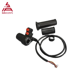 SiAECOSYS Twist electric bike ebike throttle with voltage display and ignition Half Twist