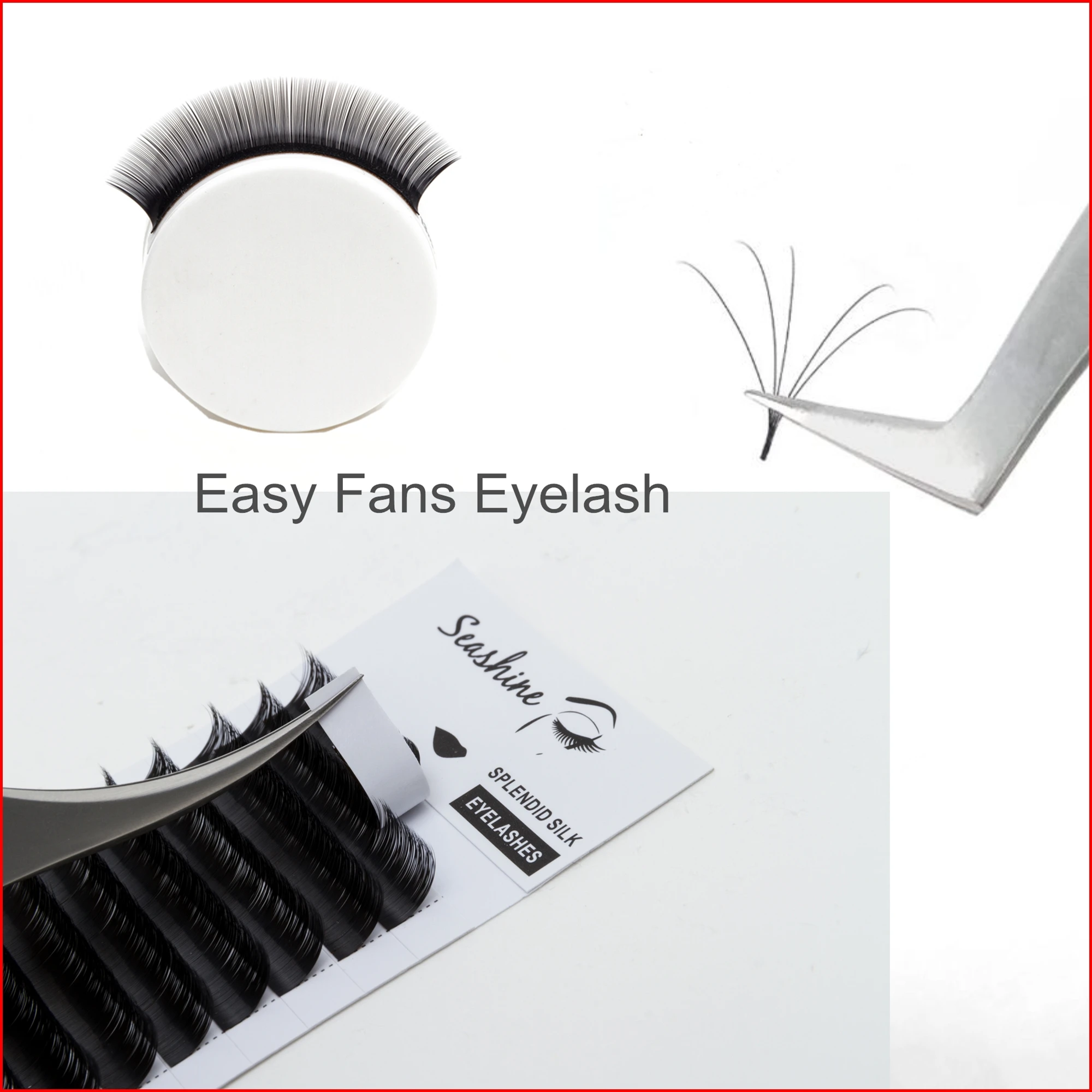 

Seashine Easy Fanning Eyelashes Extensions Cashmere Volume Lashes Supplies Synthetic Eyelash