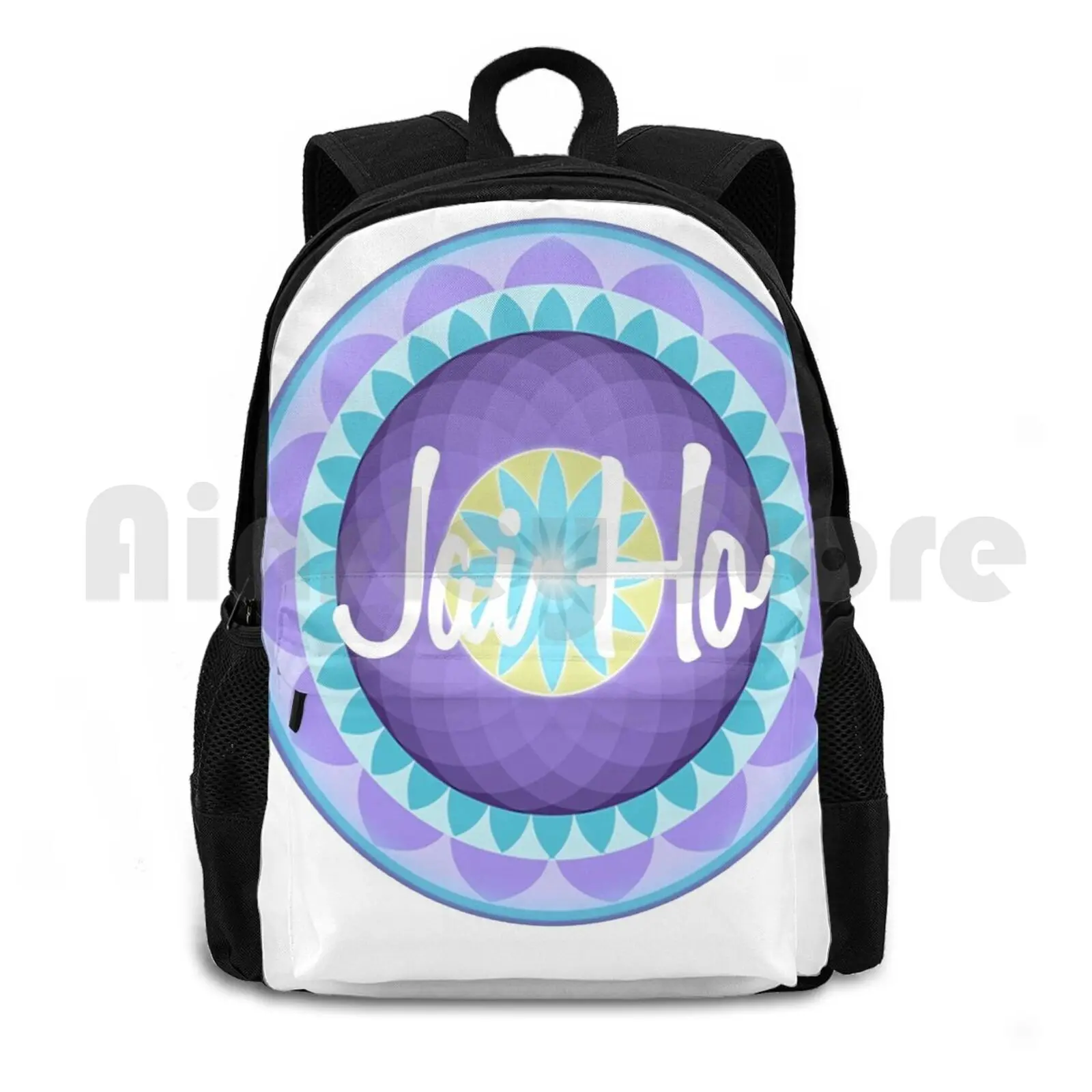 

Jai Ho Outdoor Hiking Backpack Waterproof Camping Travel Jai Ho Inda Movie Slumdog Millionaire Song Song Quote Bollywood Delhi