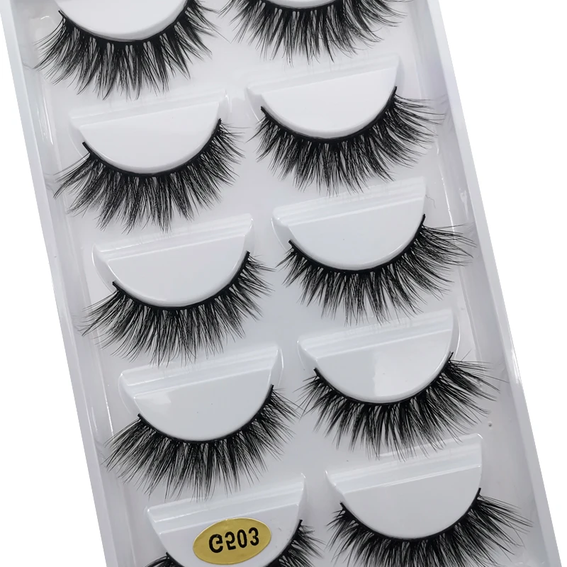 3/5 Pairs 3D Mink False Eyelashes, Natural Look