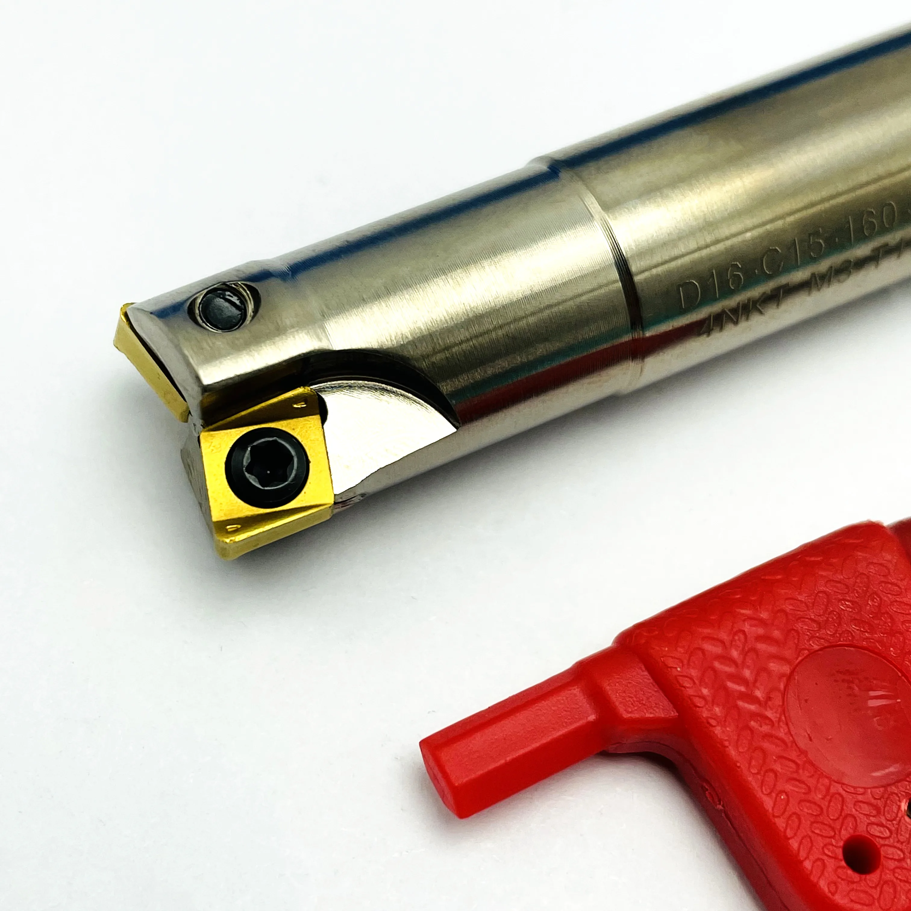 Pergolato per fresa a 90 gradi con attacco rapido 4NKT inserto in metallo duro con supporto antivibrante a doppia faccia