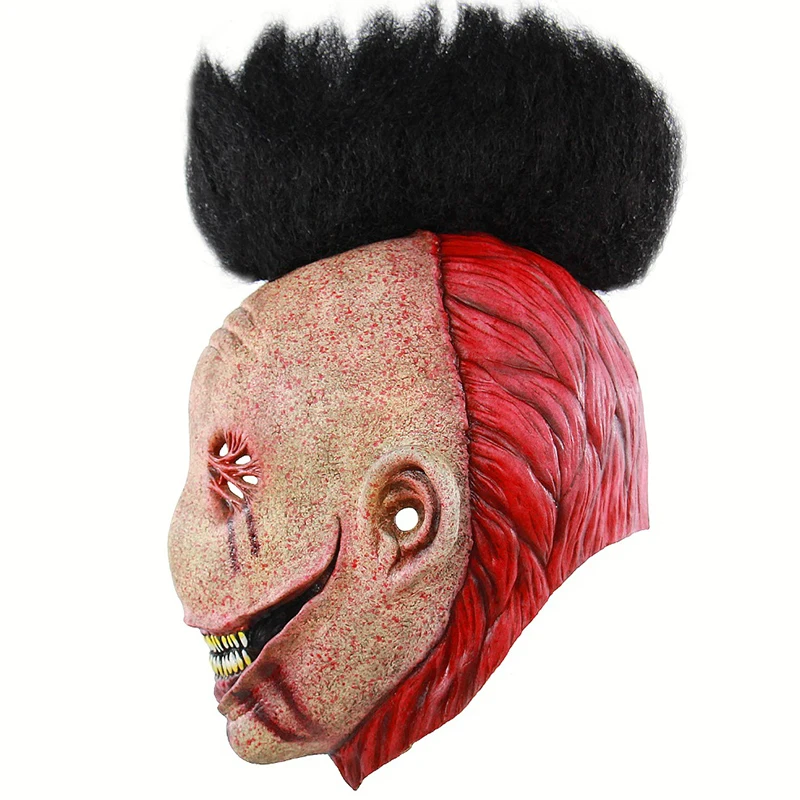 Scary Fish Mouth Latex Mask Murloc Bloody Full Face Carnival Costume Masquerade Adult Party Cosplay Costume Mask Halloween Props