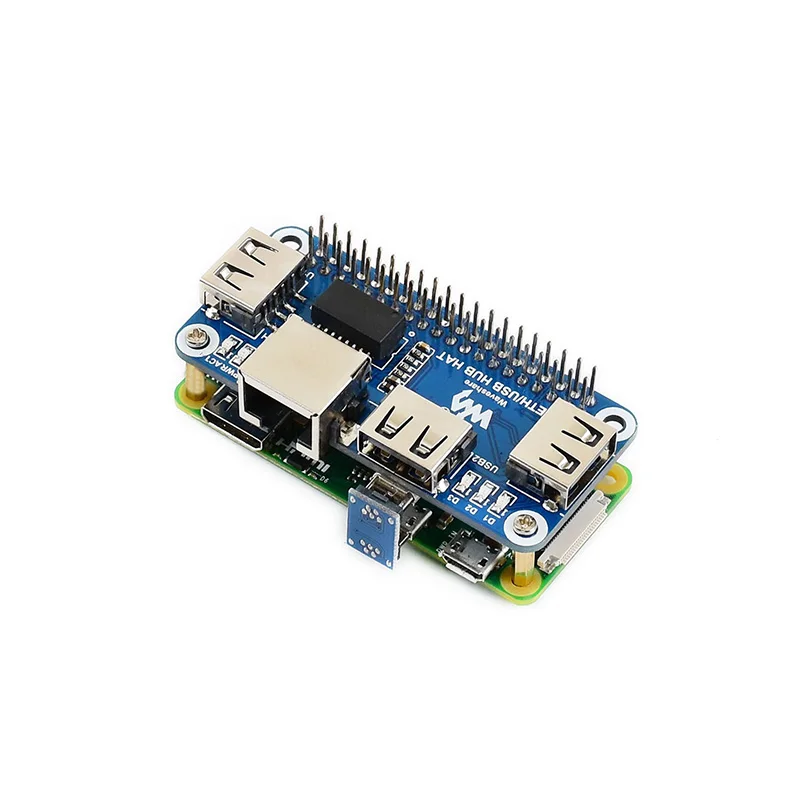 Per Raspberry Pie 4 / Zero W USB a Ethernet RJ45 porta Ethernet Splitter Hub USB