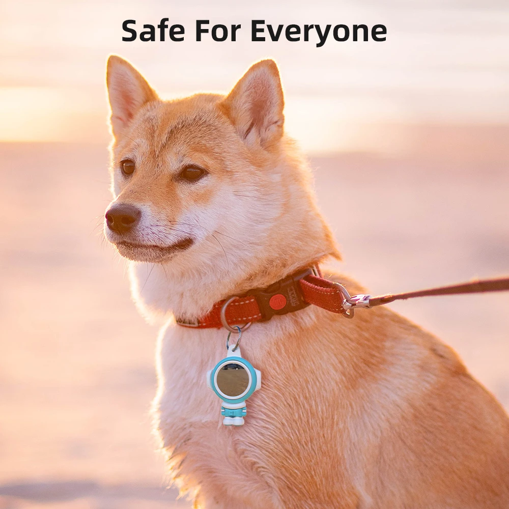 ซิลิโคน Protector Cover พร้อมพวงกุญแจสำหรับ AirTag กันกระแทก Anti-Scratch Anti-Fall ป้องกันกรณี Shell สำหรับ Appletag