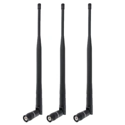 3pcs Durable UHF Wireless Microphone Antenna DIY Black Mic Accessories BNC