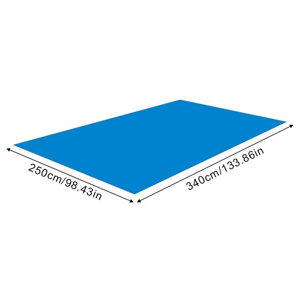 250*340CM Iatable Swimming Pool Ground Cloth Mat Wear-resistant Foldable Suitable For Various Rectangle Swimming Pools