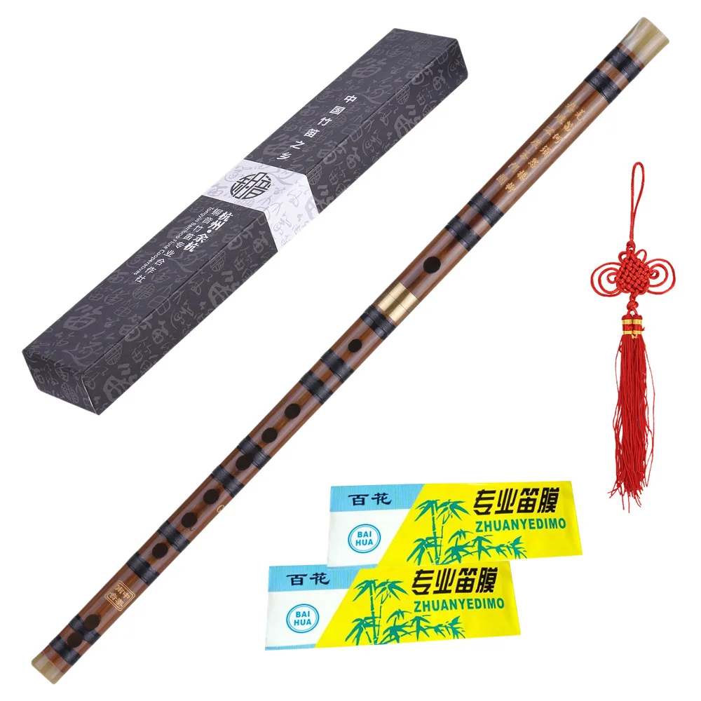 ขายร้อนไม้ไผ่ขลุ่ย Dizi Professional Woodwind เครื่องดนตรีคีย์ C D E F G จีน Dizi Transversal Flauta handmade