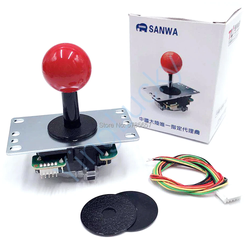 

Оригинальный джойстик Arcade Sanwa Fighting Rocker с 5-контактным проводом, контроллером Jamma Mame, абсолютно новый, JLF-TP-8YT