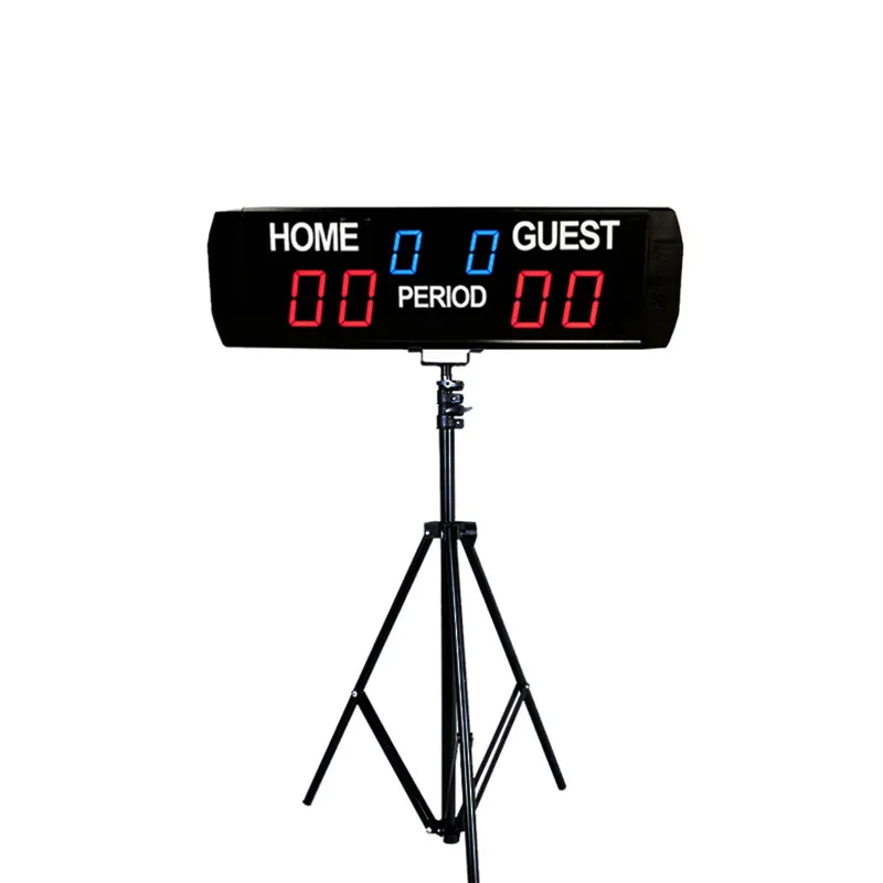 

High quality basketball scoreboard portable digital LED electronic table tennis scoerboard clock with stand