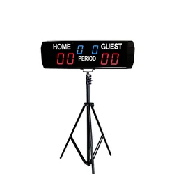 Di alta qualità basketball scoreboard LED digital portable elettronico tennis da tavolo scoerboard orologio con il basamento