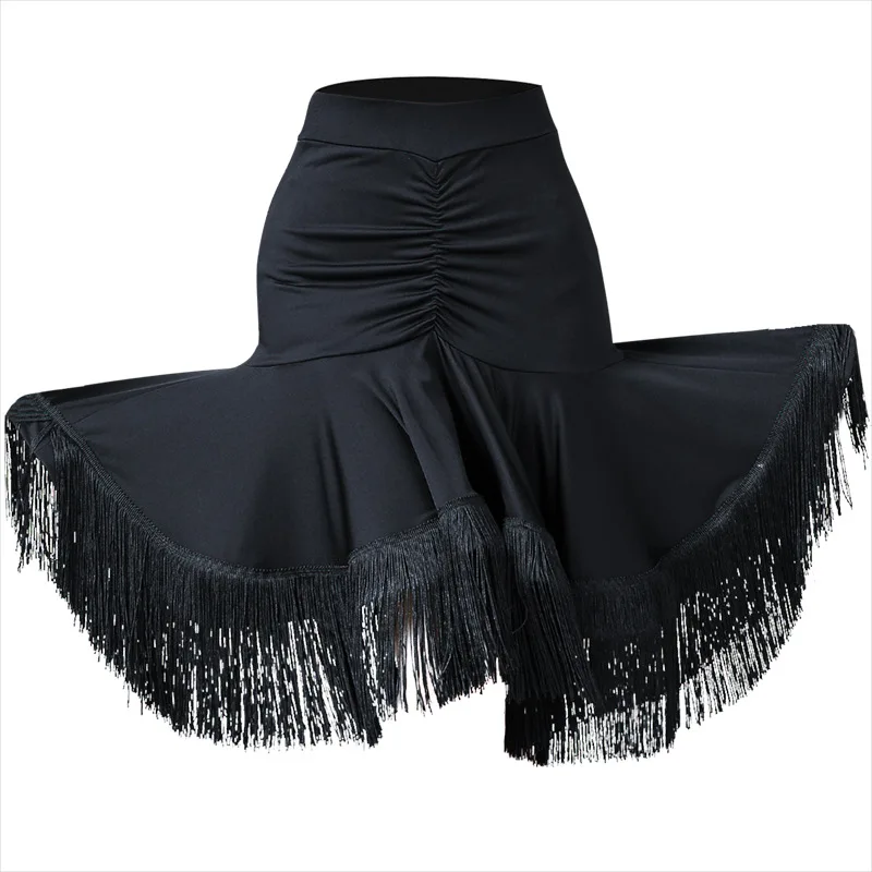 Latin Dance Skirt Adult Female Performance Ladies Sexy Ballroom Samba Tassel Dancing Skirt Practice Costum Dancewear Tops Skirt