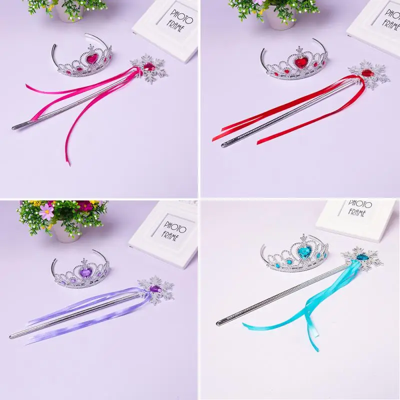 Snow Princess  Snowflake Crown Children Hairbands Princess Wedding Bridal Bridesmaid Tiara Crown Headband Girls