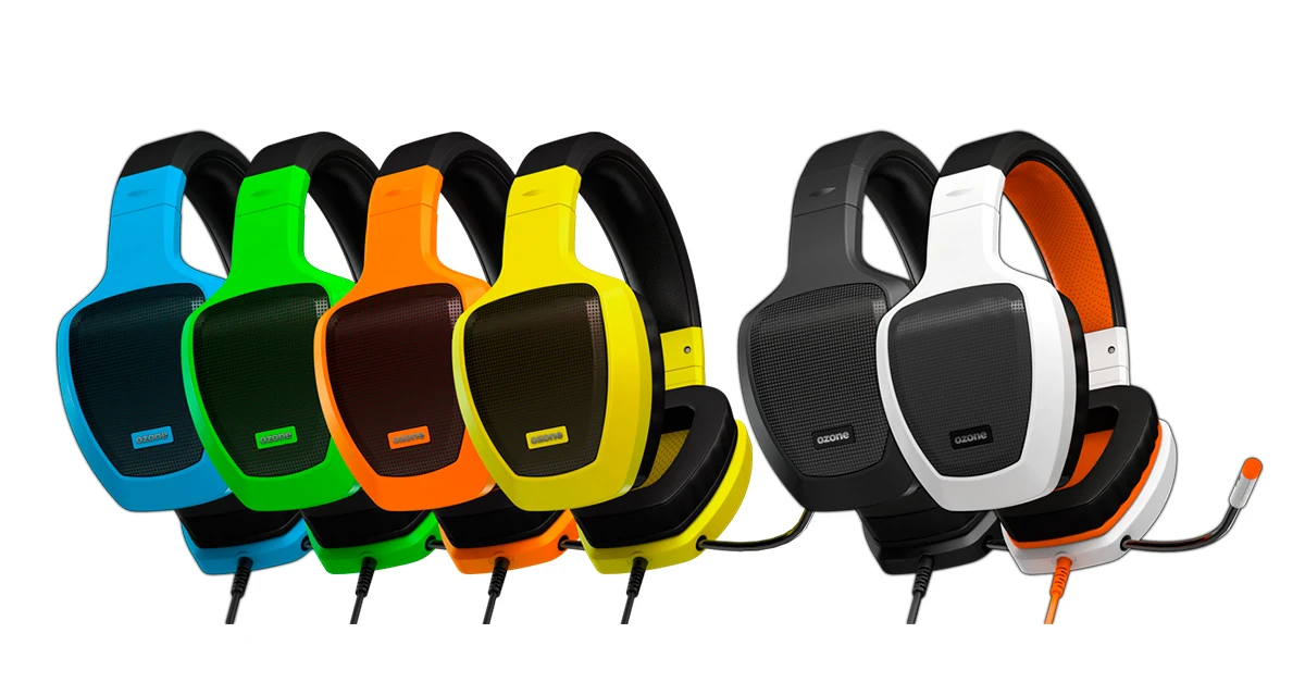 Ozon Rage Z50-Gaming Headset, Bedraad, Micro Intrekbare, Jack 3.5Mm, Geel