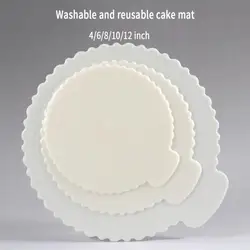 4/6/8/10/12 Inch Reusable Mousse Cake Boards For Home Wedding Birthday Party Plastic Round Square Cake Base Cupcake Dessert Tray