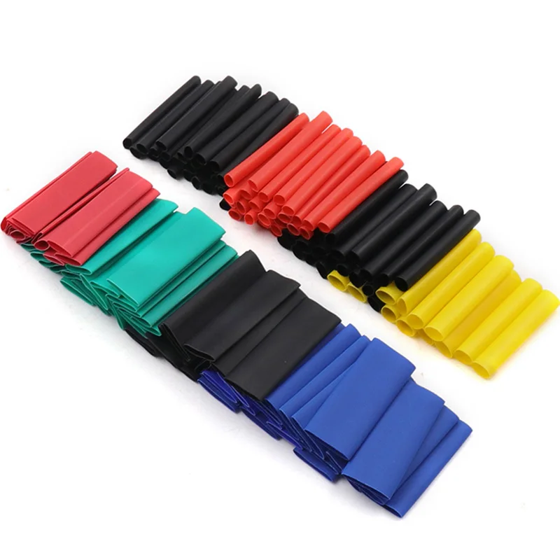 530Pcs Assorted Polyolefin Heat Shrink Tube Cable Sleeves Wrap Wire Set 8 Size Multicolor