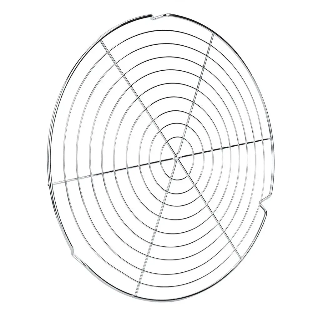 32cm Multi-Purpose Round Metal Wire Steaming Cooling Barbecue Net Rack /Carbon Baking Net/Grill /Pan Grate BBQ Accessories