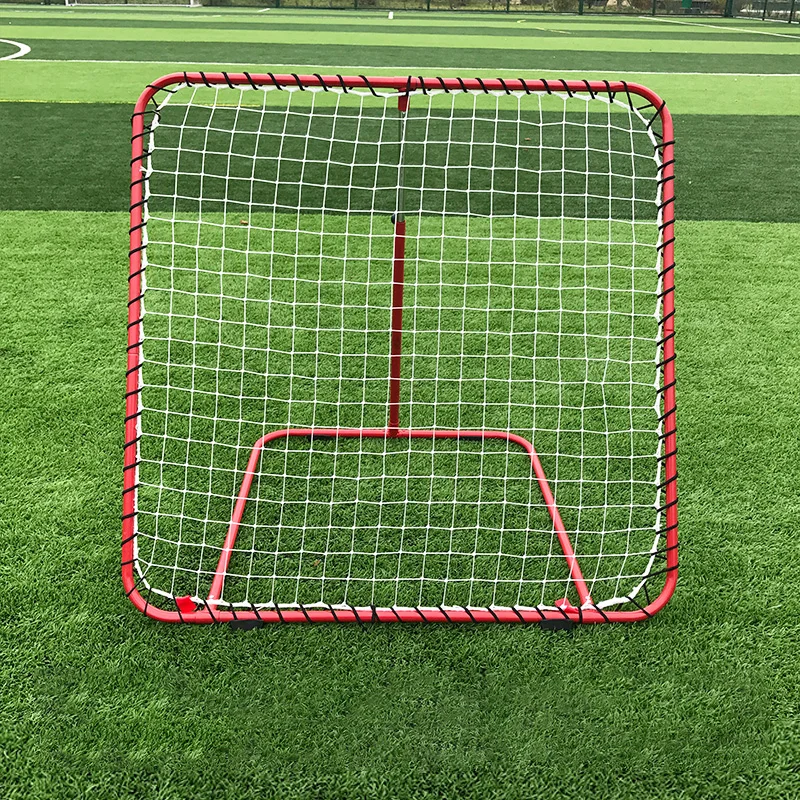 Practical Football Rebound Net Bounce Net Hockey Tennis Trainer Retractable Height Adjustment Children Soccer Training Equipment