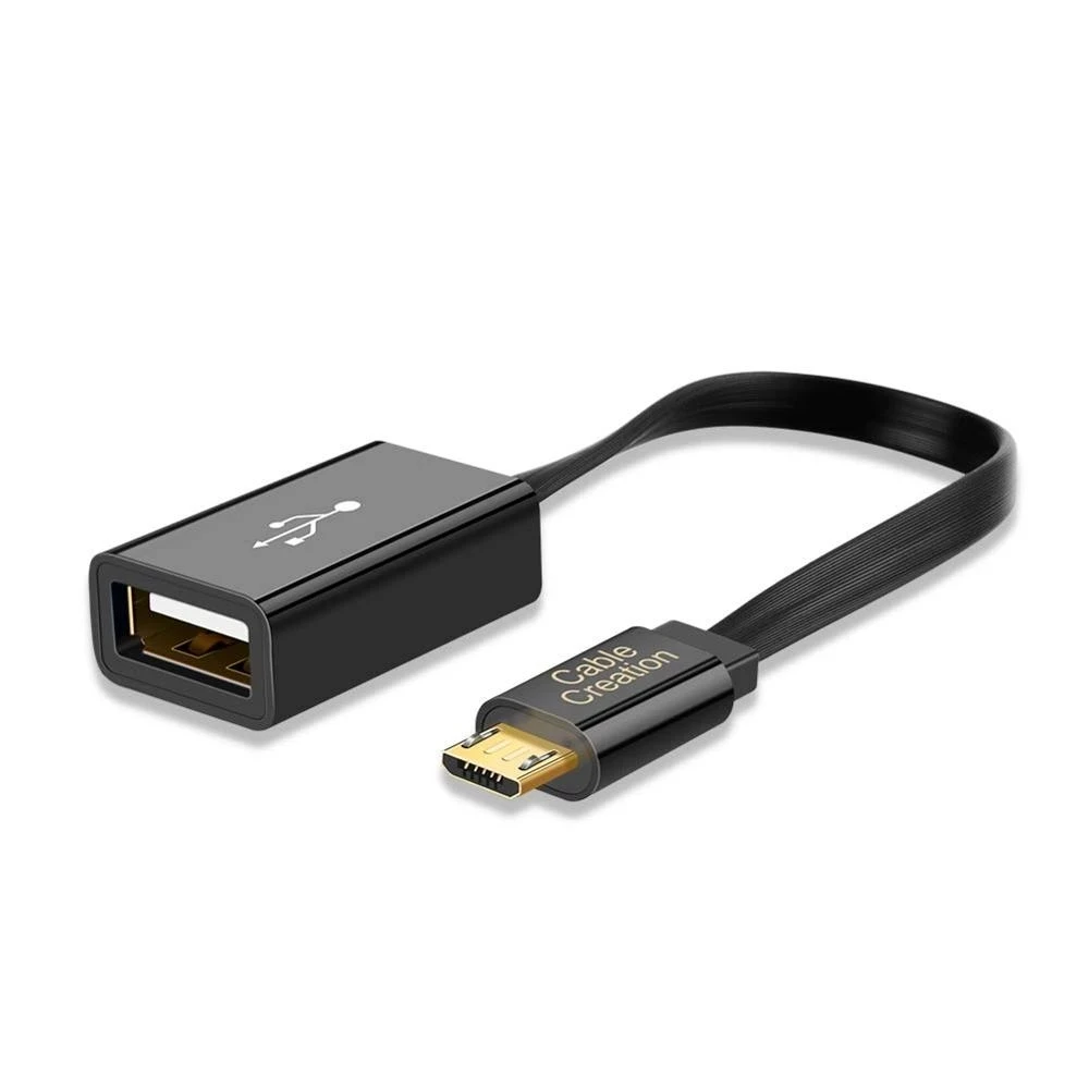 Micro USB 2.0 to Micro USB OTG adapter, carry the micro USB male to USB female adapter with you