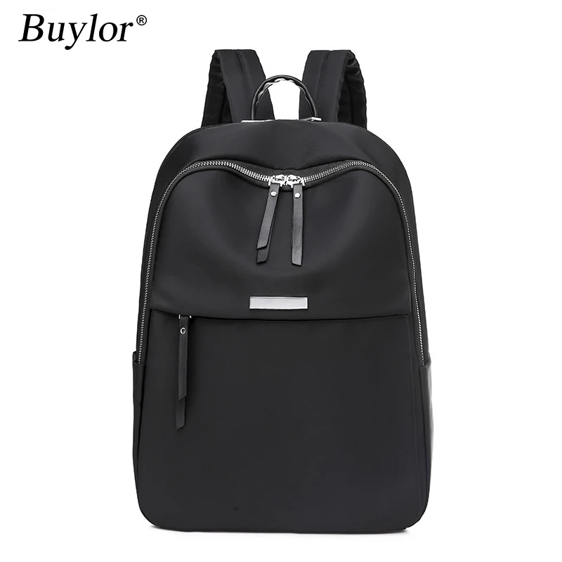 Buylor-mochila Oxford para mujer, bolso de ordenador Simple, bolso escolar de hombro para niña, mochila de viaje de gran capacidad