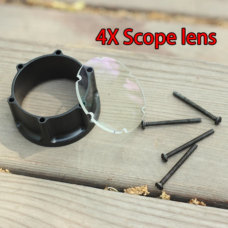 

1pc Compound Bow 4 x 6x 8x Scope lens Sight Adapter Archery Compound Bow Sight Optic Fiber Single Pin Sight Scope lens