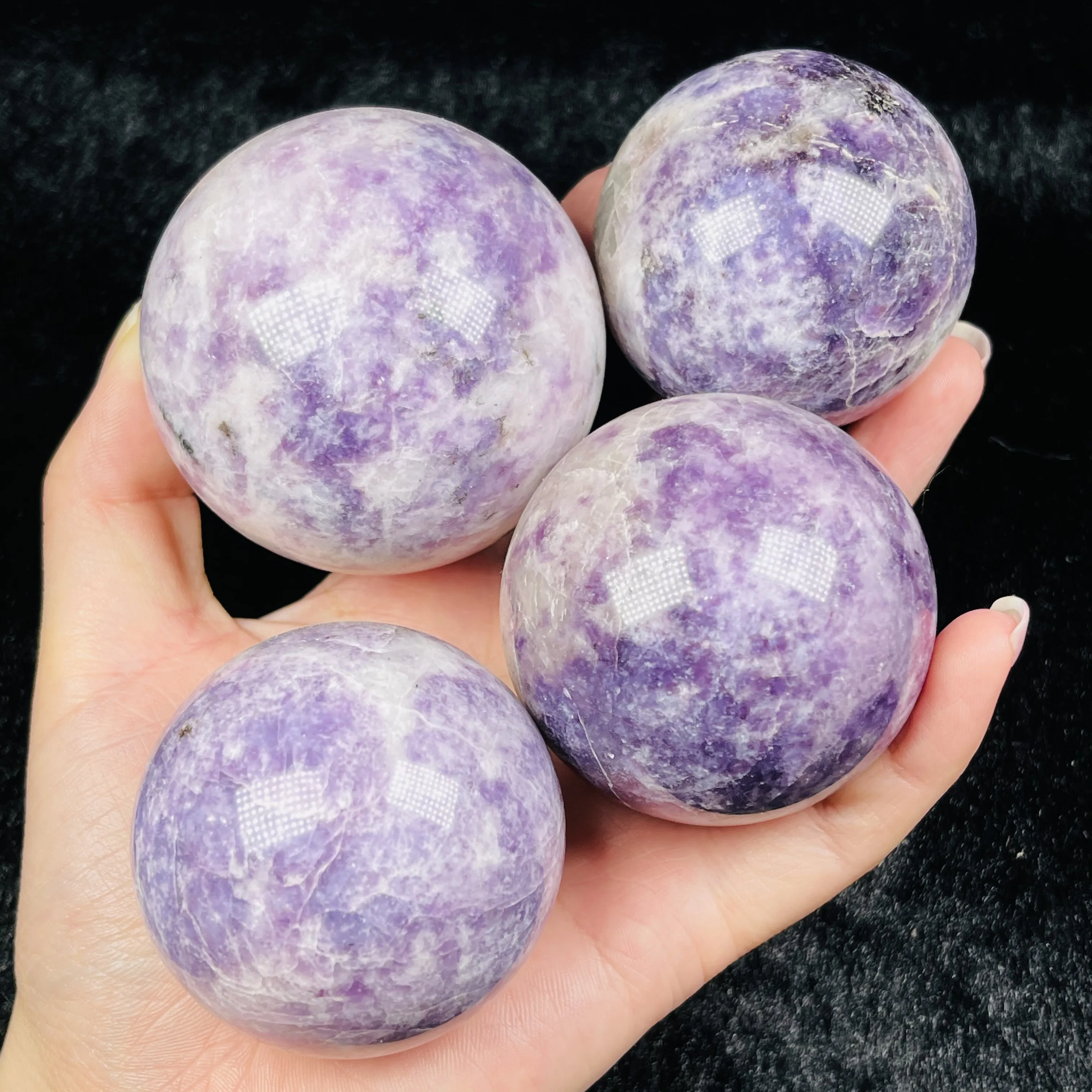 

Natural Purple Mica Crystal Energy Ball Home Decor