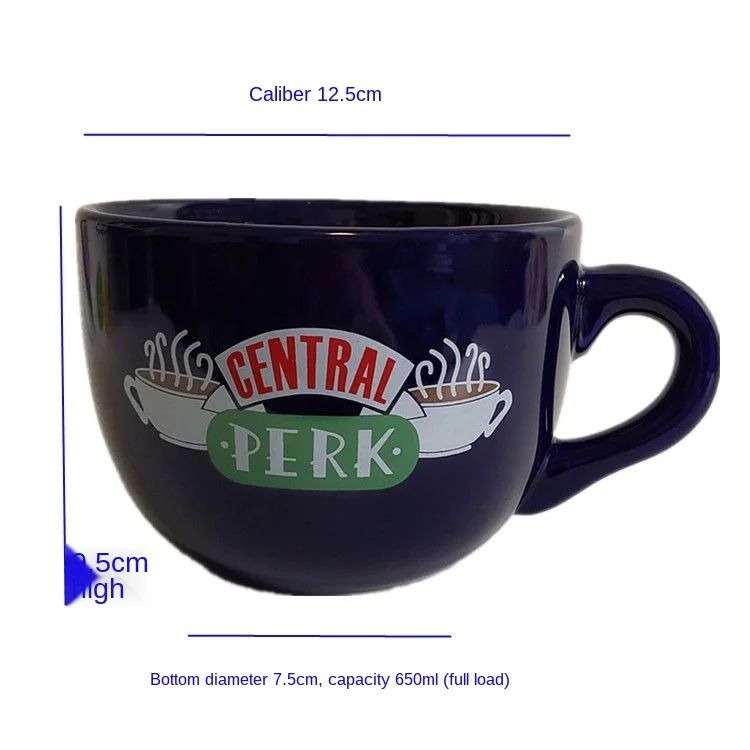 New Friends Tv Show Central Perk Big Mug 330 - 650ml Coffee Tea Ceramic Cup Friends Cappuccino Mug Christmas Gifts for Friends