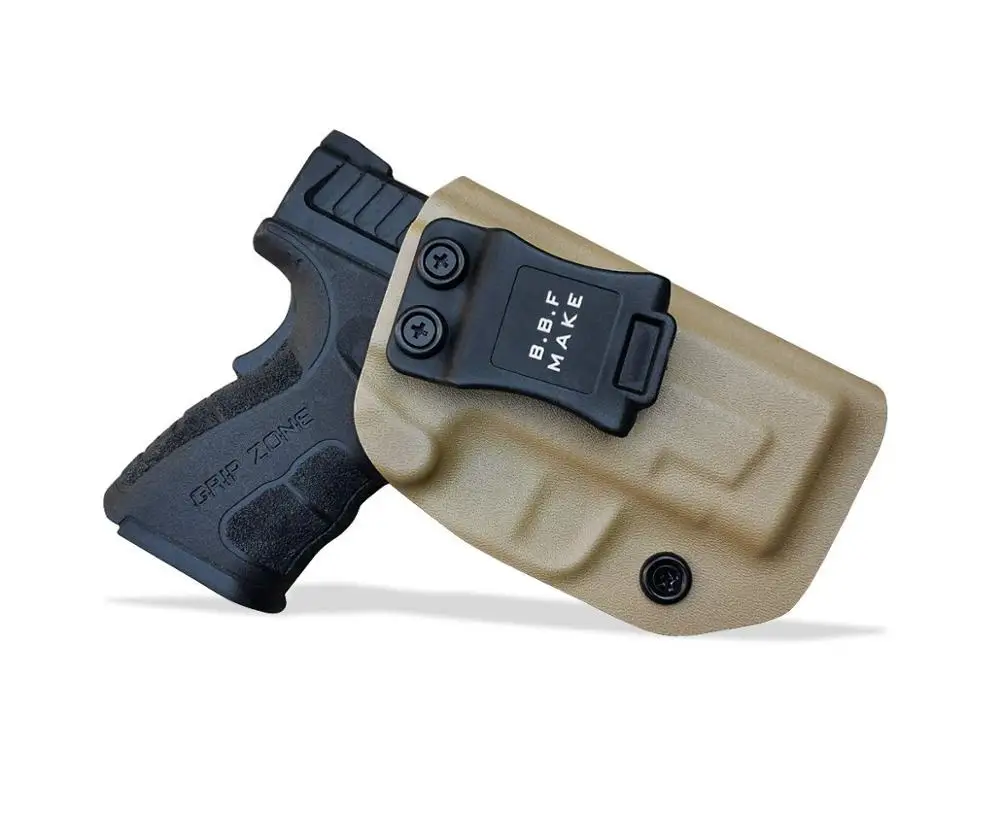 B.B.F Make IWB KYDEX Holster Fits: SpringField XD-9 Single Stack Gun Holsters Inside Concealed Carry Case Pistol Bags