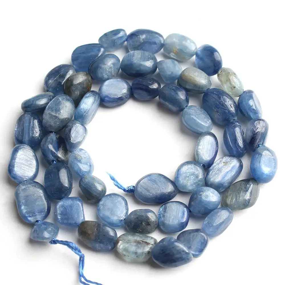 6-8mm Irregular Natural Kyanites Quartzs Stone Beads Loose Spacer Beads for Accessories Jewellery Making 15'' Strand