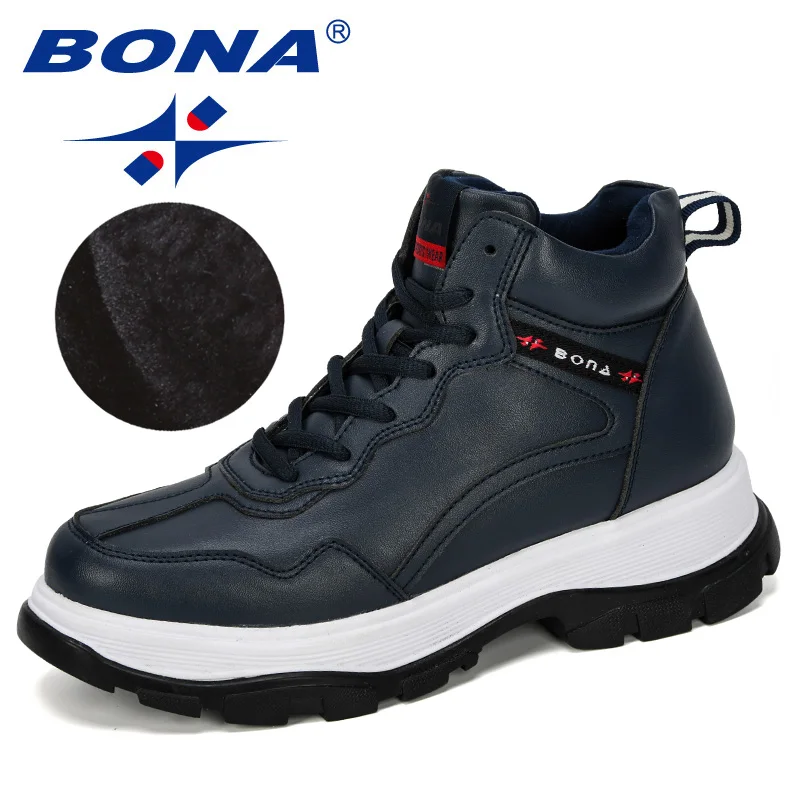 BONA New Fashion Style Women Snow Boots Women Plush Hot Platform Boots Winter Female Warm Botas Mujer Booties Feminimo