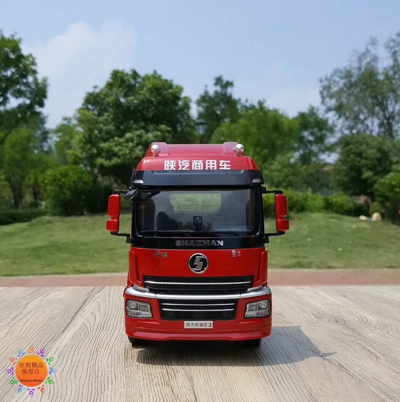 Collectible Alloy Toy Gift 1:24 Scale SHACMAN Xuande 6X4 Commercial Truck Tractor Trailer Vehicles DieCast Model