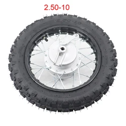 2.50-10 Front Rear 10 inch Steel Wheel 28 Spoke Rims Drum Brake hub for CRF50 dirt pit bike motocross off road motorcycle