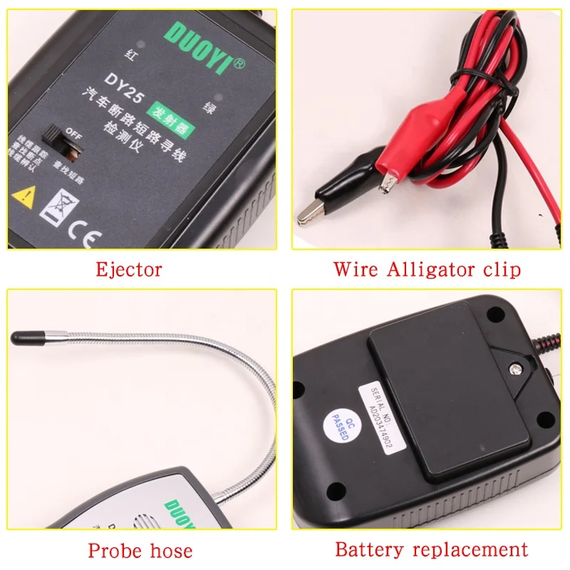 Imagem -04 - Auto Line Detector Finder Multi-função Curto Circuito Break Point Test Lamp Dy25