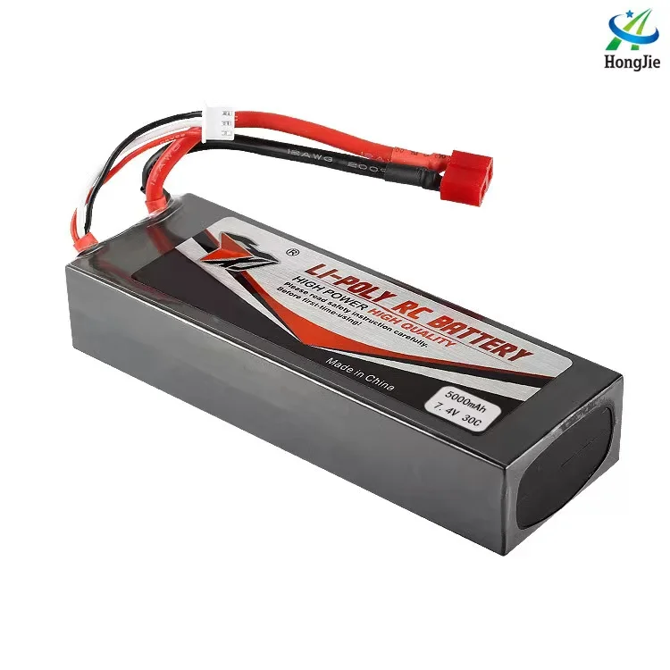 Factory pin 7.4 V 5000 mah lithium battery car model high-volume high-speed car battery accessories spot 30 c