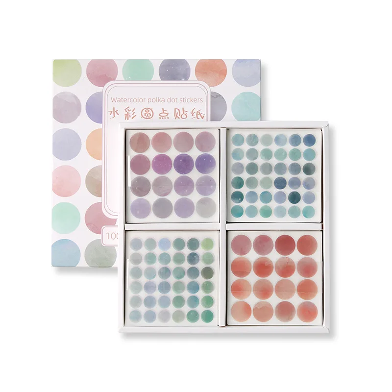 Ronde Kleur Codering Cirkel Dot Sticker Labels Multi-Styling Ronde Sticker Set Voor Planners Plakboek Diy Craft Gift Decoratie