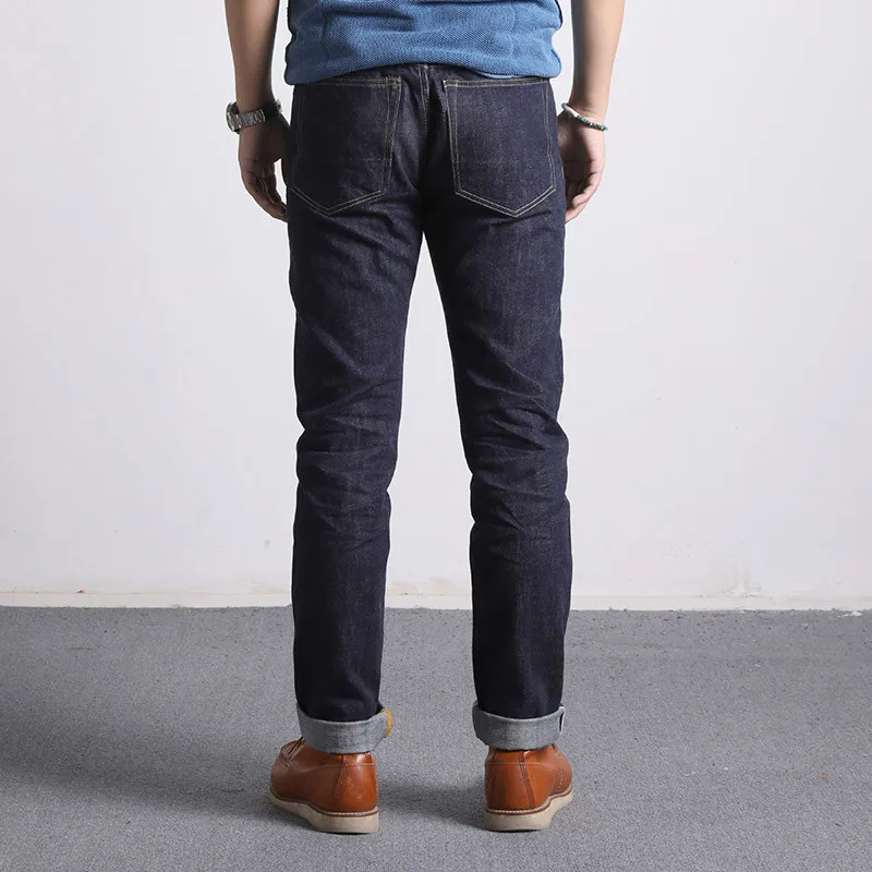 511XX-0009 przeczytaj opis! RedTornado surowe dżinsy 16oz waga ciężka Indigo Selvage jeden myte sanforyzowane spodnie z zamkiem