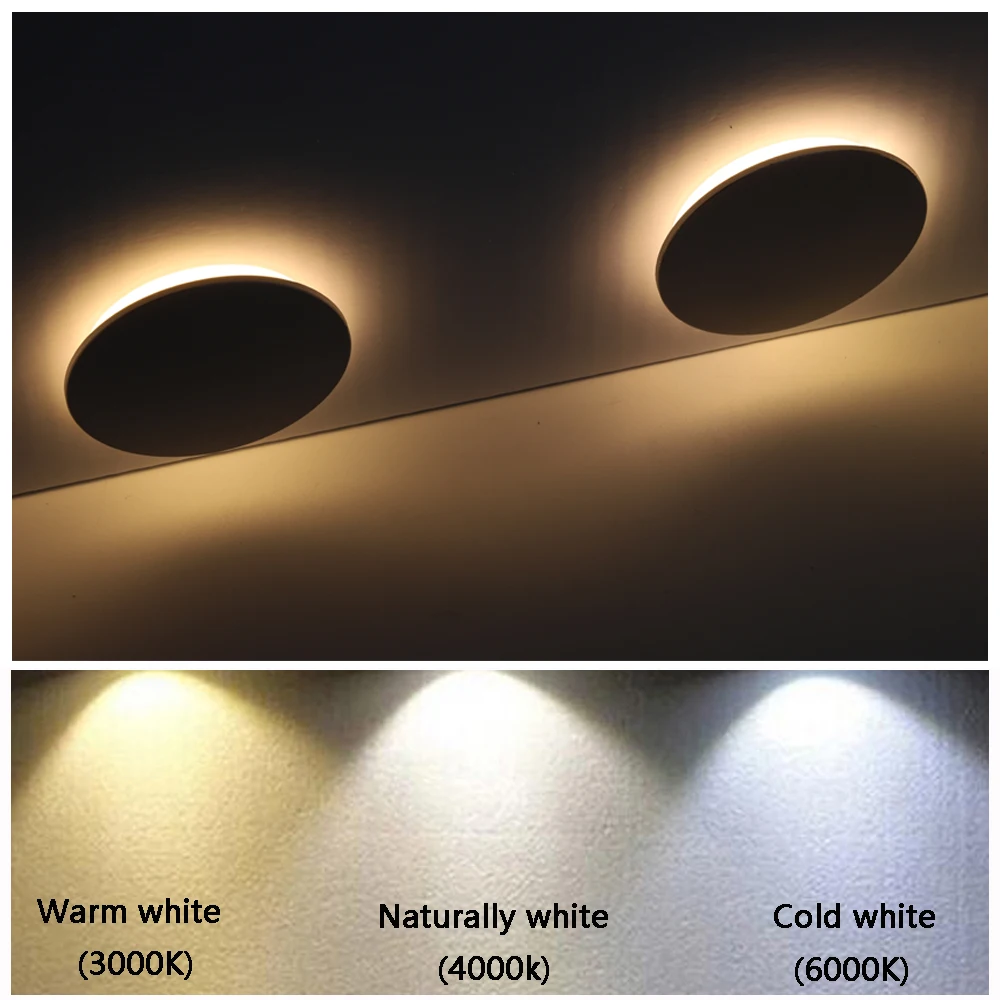 Wall Minimalism Recessed Light Indoor Outdoor Decorative Mounted LED Stair Step Porch Corridor Sconce Lighting 12-24V