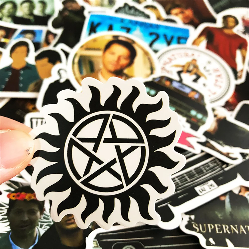 10/30/50PCS Hot American TV series Supernatural Graffiti Stickers Luggage Laptop Guitar Bike Skateboard Sticker Wholesale