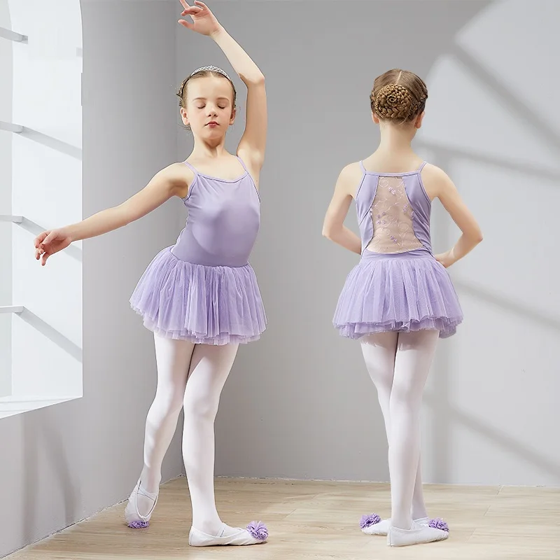 Đầm Ba Lê Cho Bé Gái, Ba Lê Dancewear, Tập Đi Cho Bé Múa Ba Lê Leotard, Nhảy Đầm, Tutu, Áo trẻ Em Dance Váy Với Voan