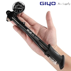 GIYO Pump 300psi High-pressure Bike Air Shock Pump For Fork & Rear Suspension Cycling Bicycle Pump Mountain Bike Pump With Gauge