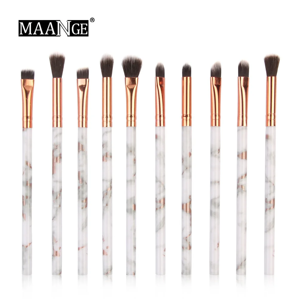 Hot Selling MAANGE 10 Marbling Eye Makeup Brushes EyeShadow Brushes Beauty Tools Cosmetic Brush Set Gift for Women