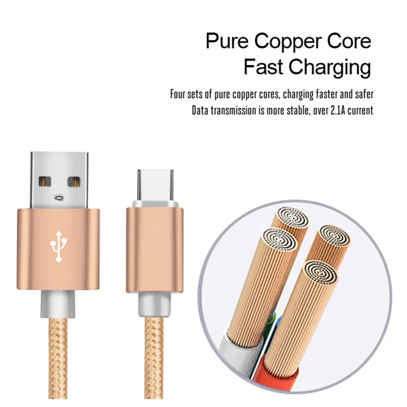 2.4A type-c kabel USB C 0.25m 1m 2m 3m przewód ładowania dla Huawei P40 P30 P20 Mate 20 10 Pro Honor 10X 9X Lite kabel ładowarki telefonu