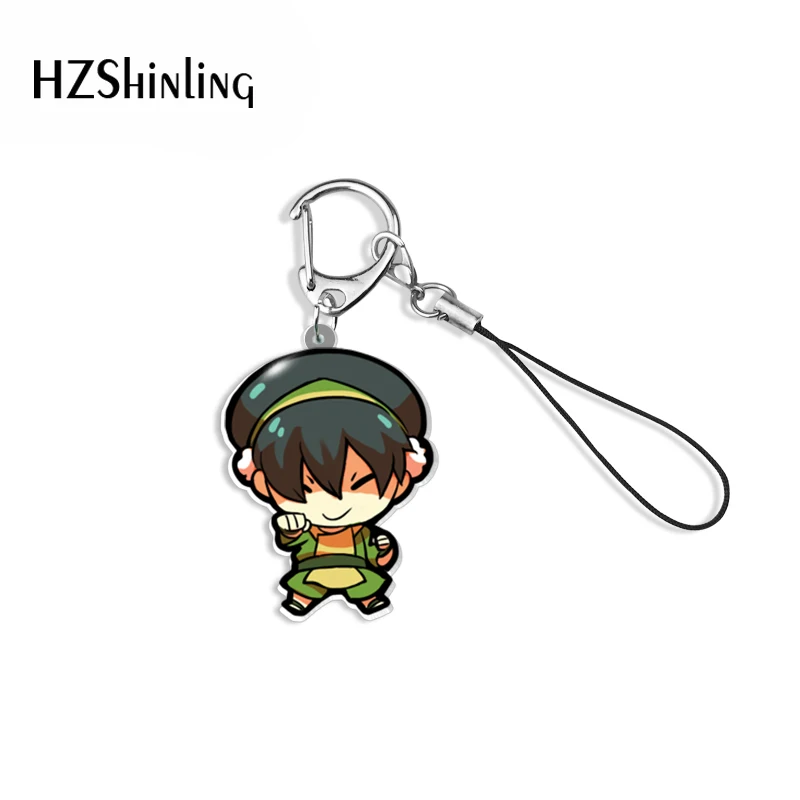 2021 Hot Summer Avatar The Last Airbender Cartoon Keychain   Mobile Phone Straps Resin Epoxy Accessories