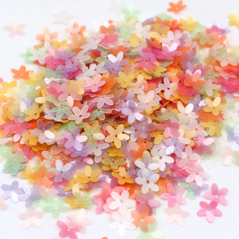 Wholesale Paillettes 10mm Matte Flower Sequins Glitter Loose Sequin Lentejuelas DIY Crafts Sewing Scrapbooking Home Decoration