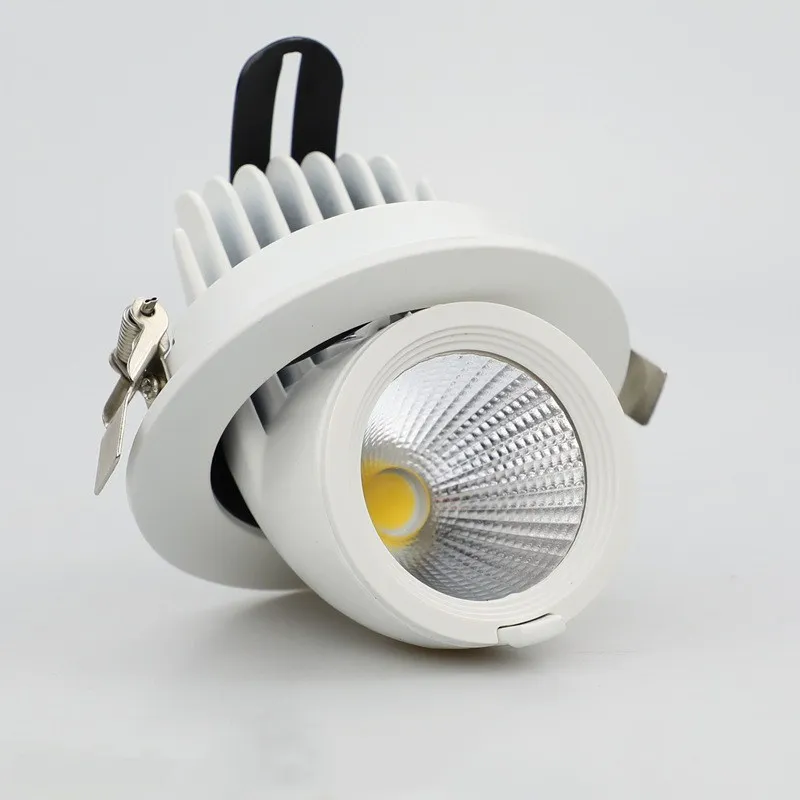 

Black/White Waterproof Recessed LED COB Downlight 5W 7W 10W 12W 15W 20W 30W 36W Spot Light Bathroom Ceiling Lamp AC 220V